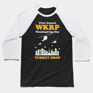 WKRP Turkey Drop Baseball T-Shirt